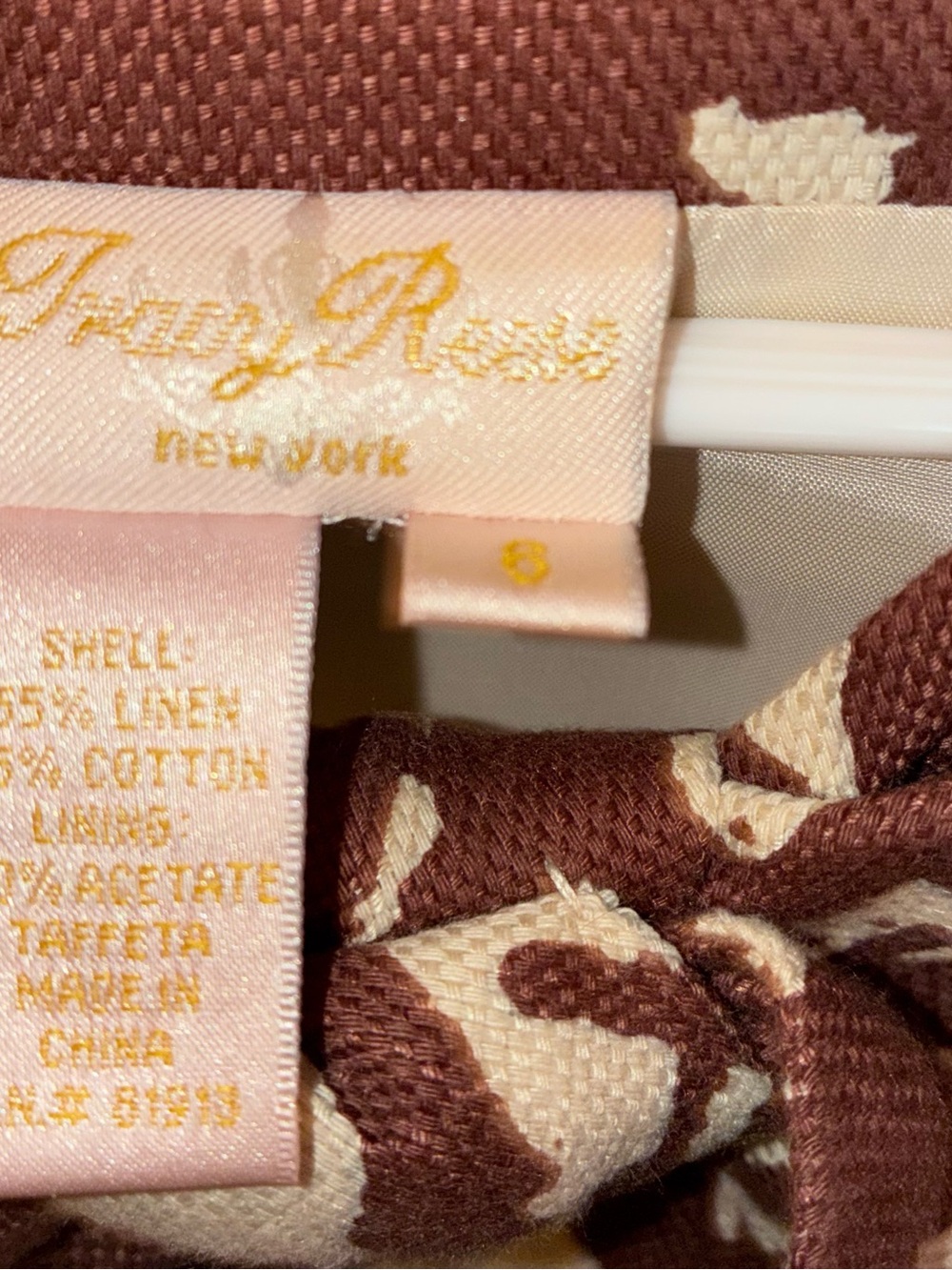 Tracy Reese Brown and Cream Knot Neck Dress - Picture 3 of 3